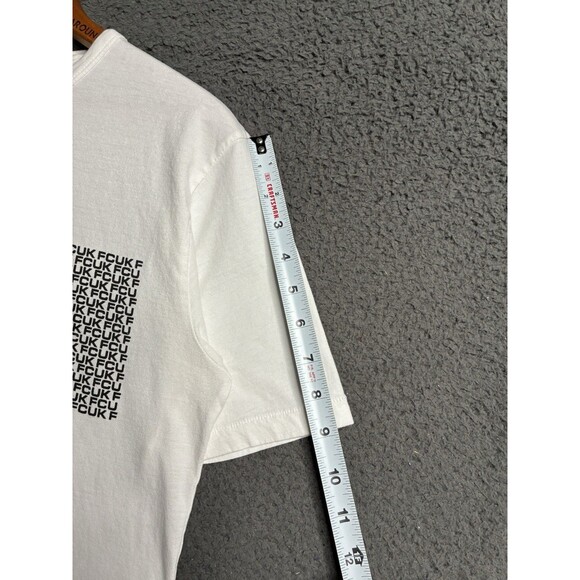 VTG French Connection UK fcuk 90s T-shirt Size Small Logo Y2K Cyber - Picture 5 of 9